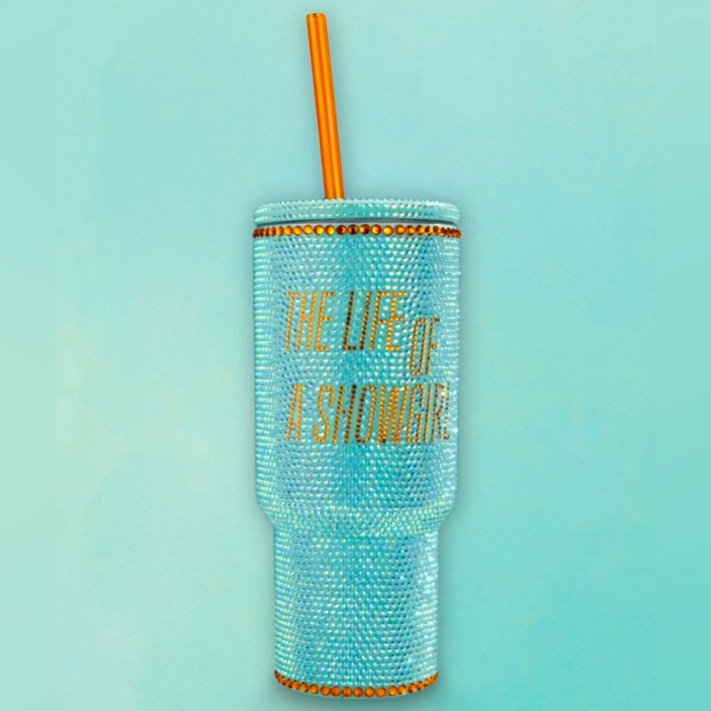 NEW Taylor Swift The Life Of A Showgirl Tumbler Glitter Water Bottle Rhinestones